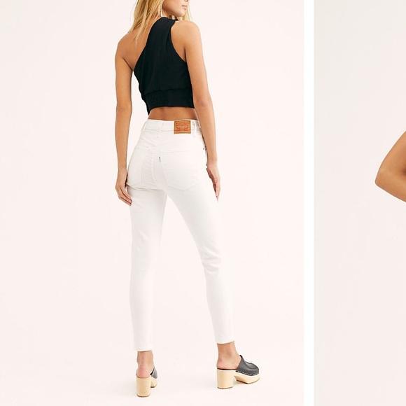 levi's mile high super skinny white